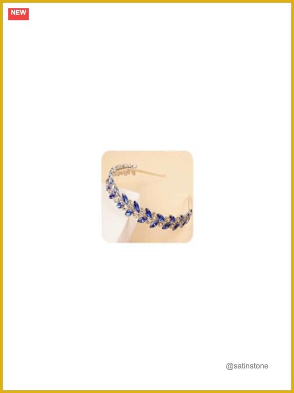 Crystal Teardrop Bridal Tiara Wedding Headband Hair Accessories for Women